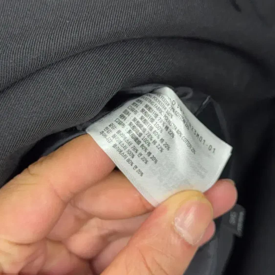 [새상품]스파오 블랙 버튼 클래식 코트 95 상품이미지7