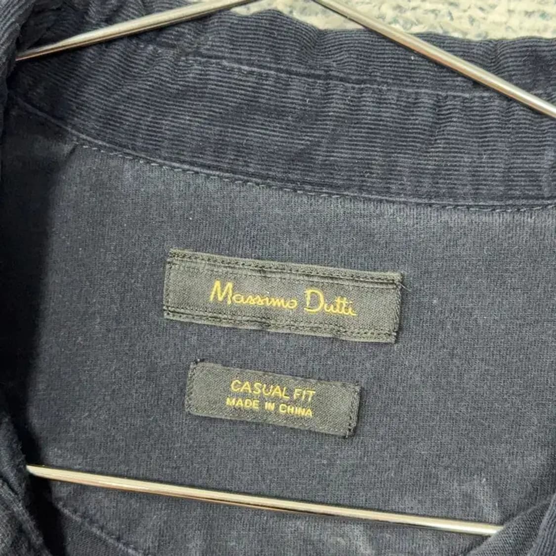 마시모두띠 블랙 빈티지 긴팔 카라티 M 상품이미지4