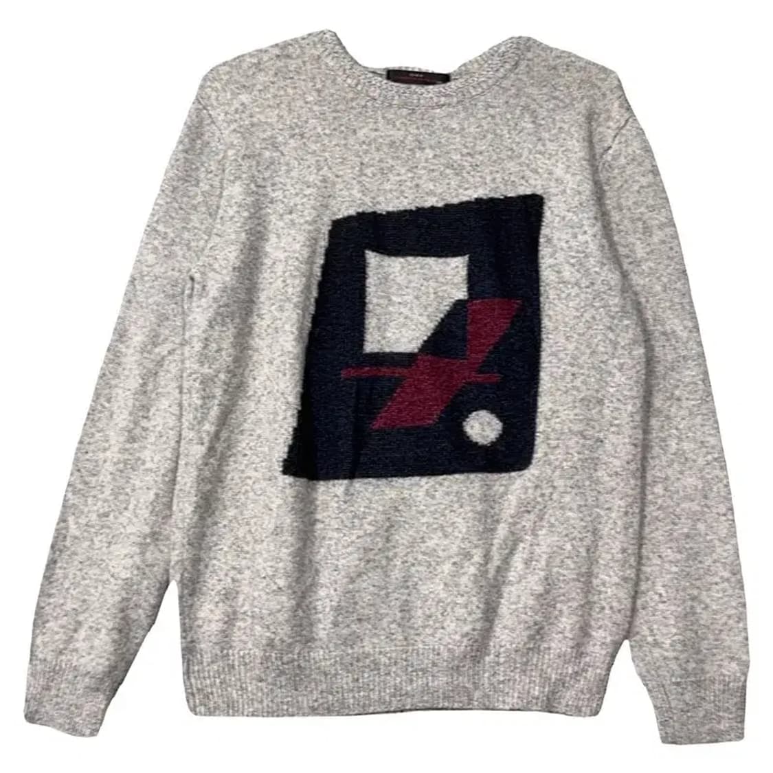 지이크 프린팅 라이트 그레이 니트 105(105) 상품이미지1