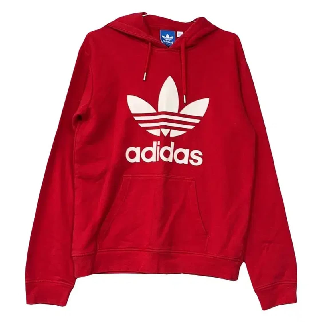 아디다스 빅로고 프린팅 레드 후드티 XL 상품이미지1