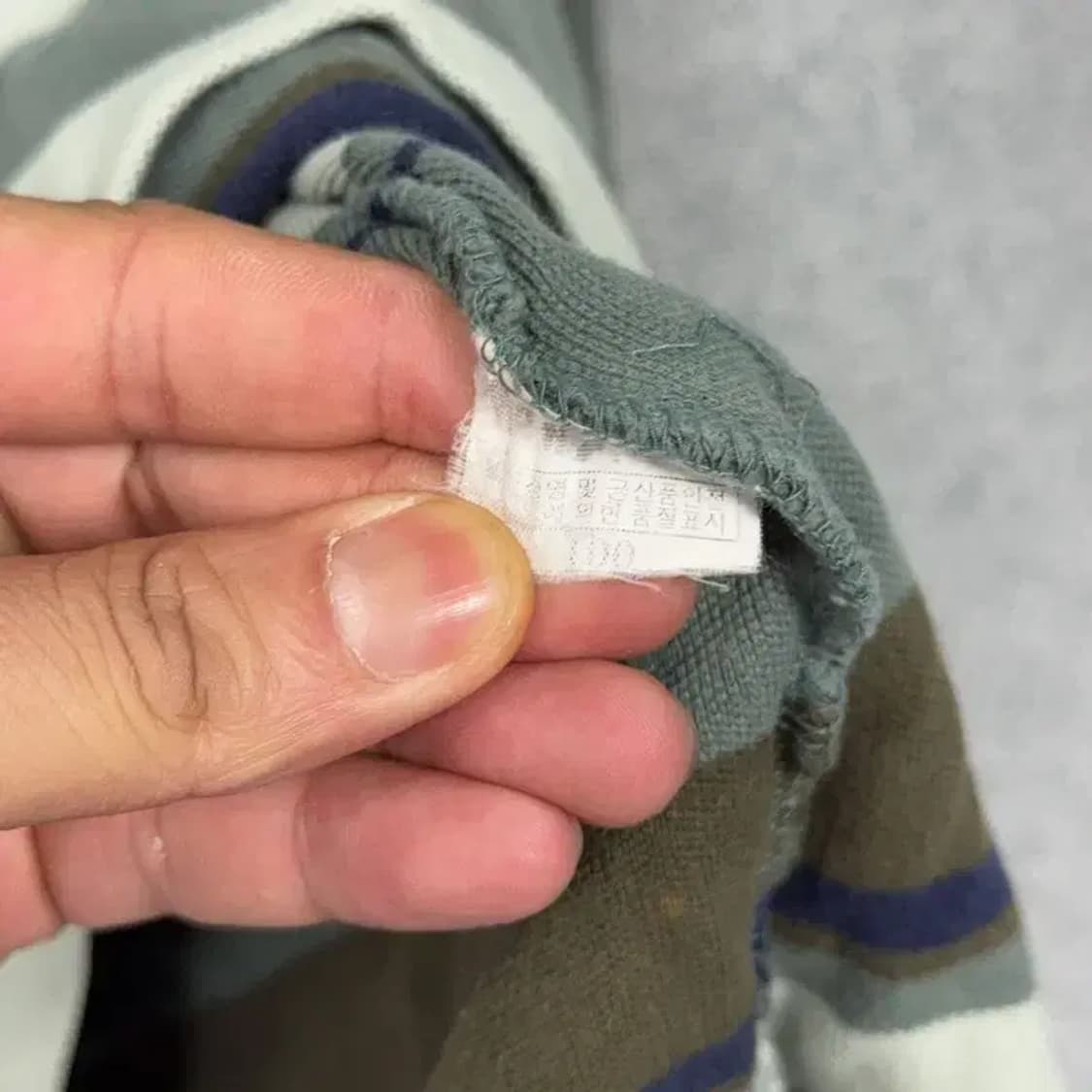 빈폴 스트라이프 캐주얼 카라티 100 상품이미지6