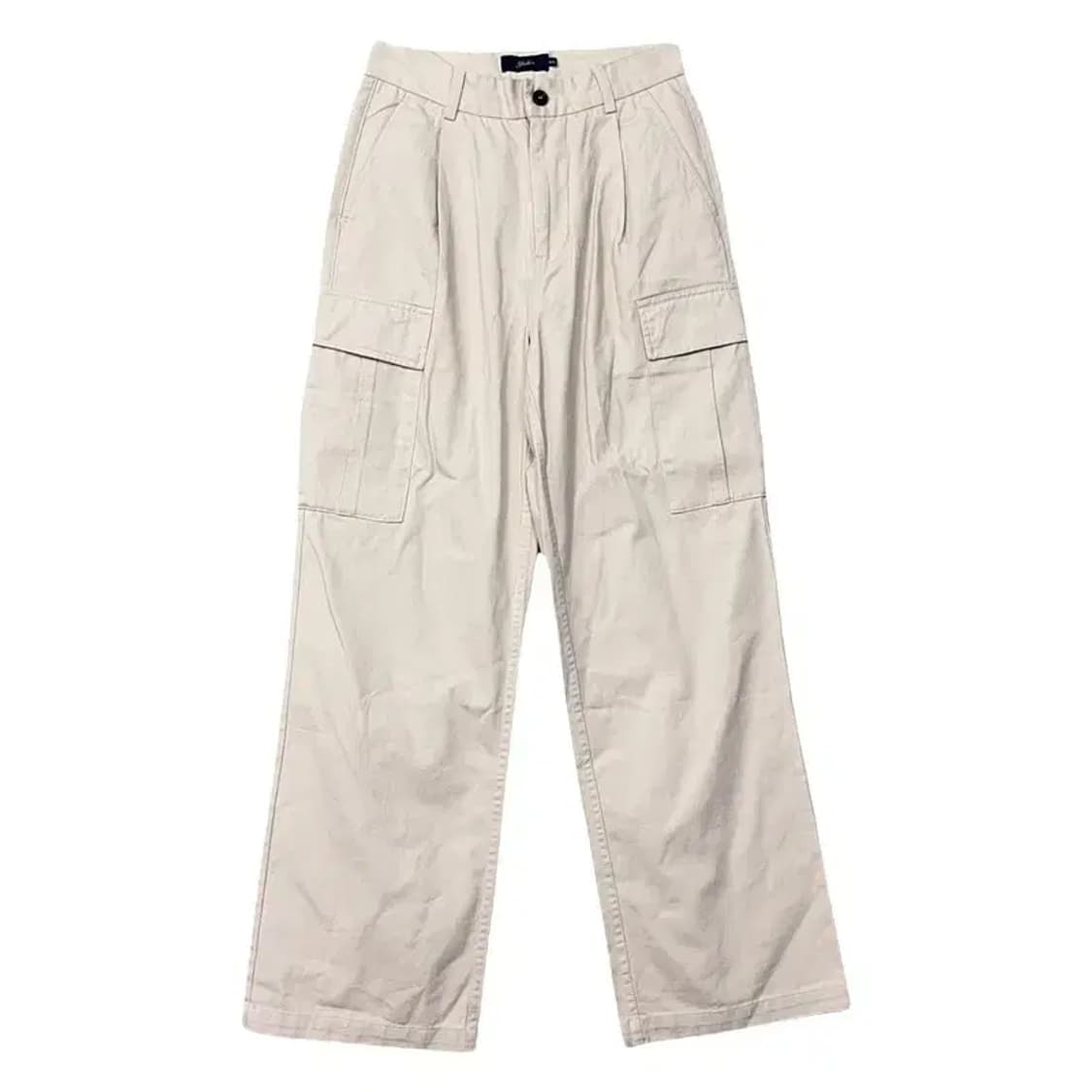 예일 크림 카고 와이드 팬츠 WS 상품이미지1