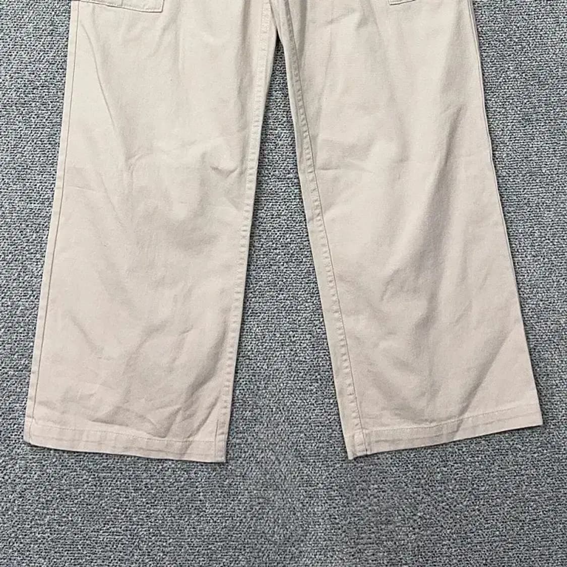 예일 크림 카고 와이드 팬츠 WS 상품이미지4