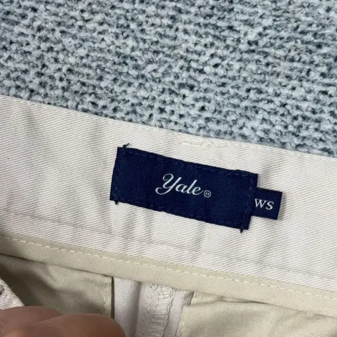 예일 크림 카고 와이드 팬츠 WS 상품이미지5