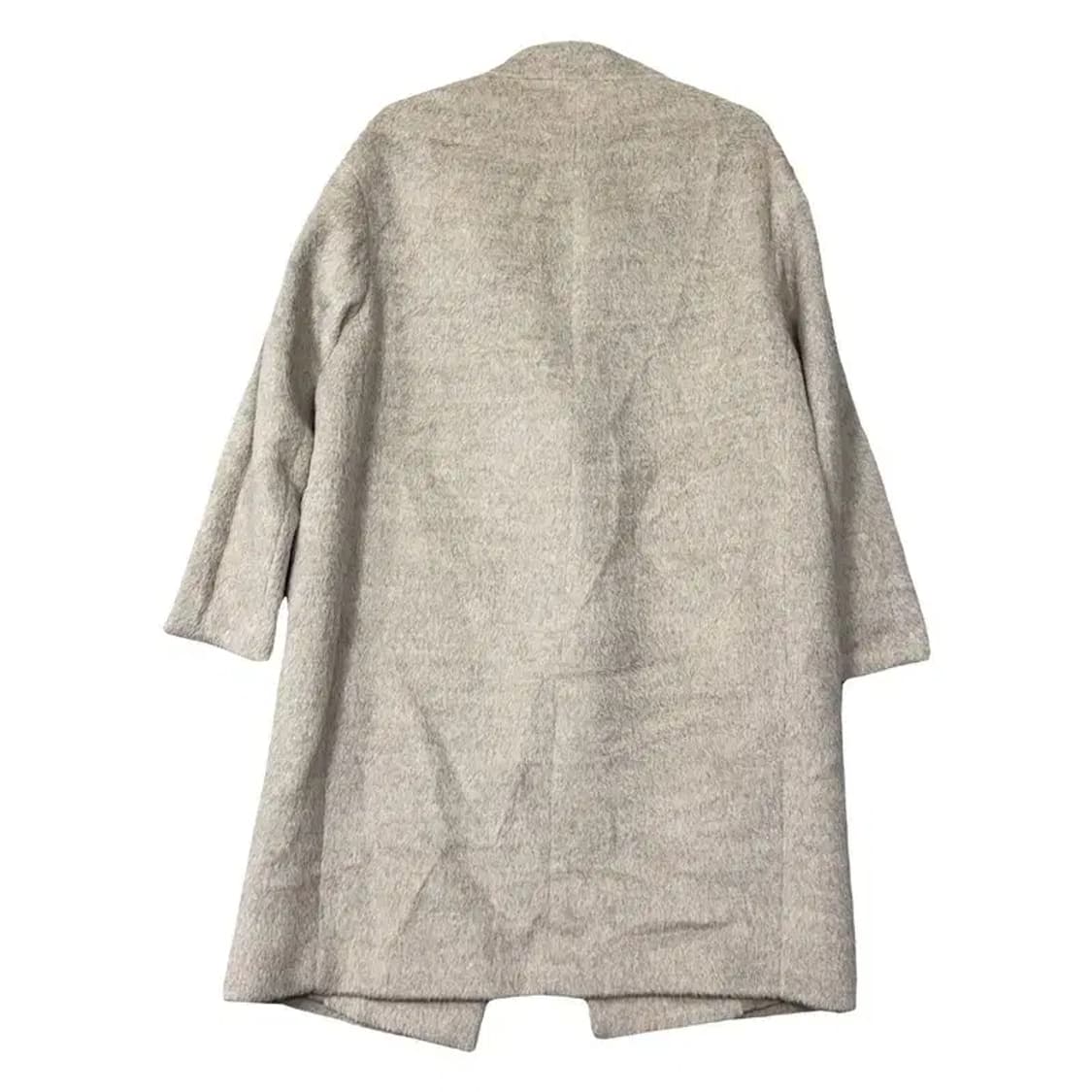 SJSJ 여성 오트밀 베이지 캐주얼 원버튼 라마 코트 82-94-160 상품이미지2