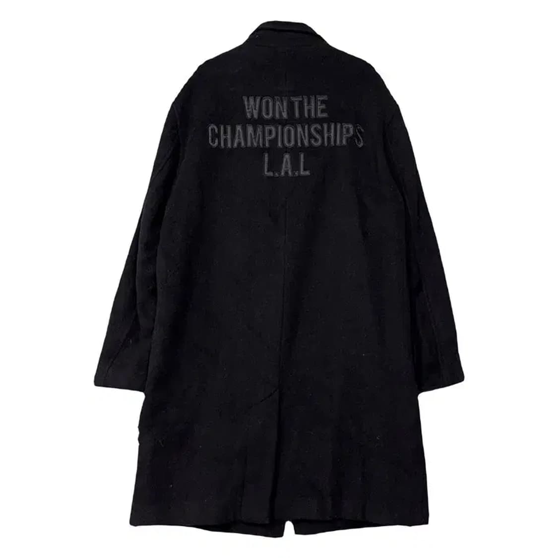 NBA 프린팅 로고 오버핏 남성 울 코트 L 상품이미지2