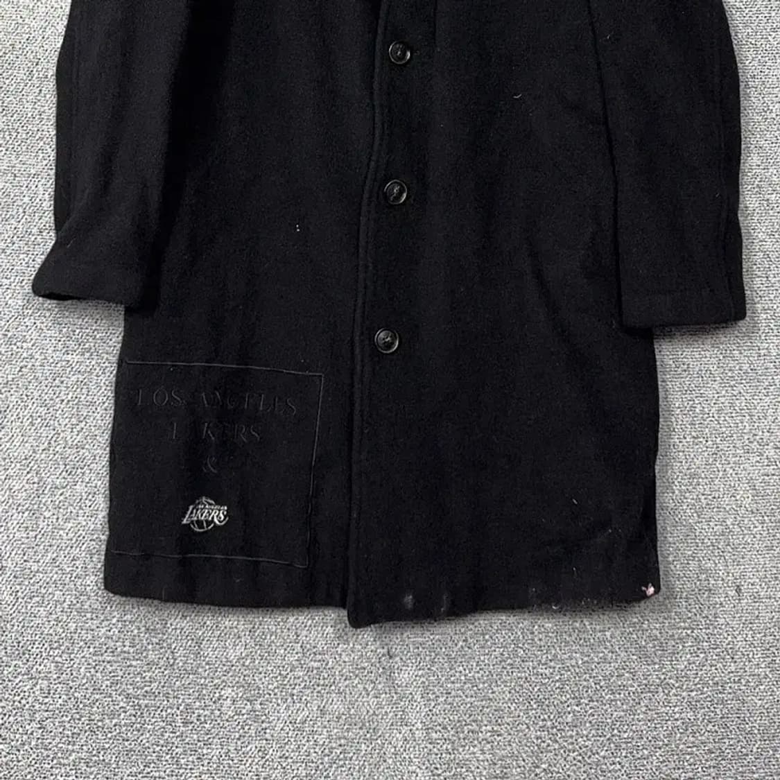 NBA 프린팅 로고 오버핏 남성 울 코트 L 상품이미지4