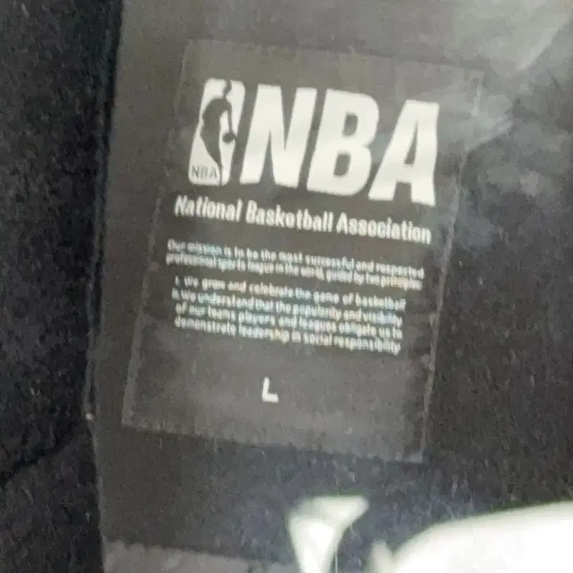 NBA 프린팅 로고 오버핏 남성 울 코트 L 상품이미지5