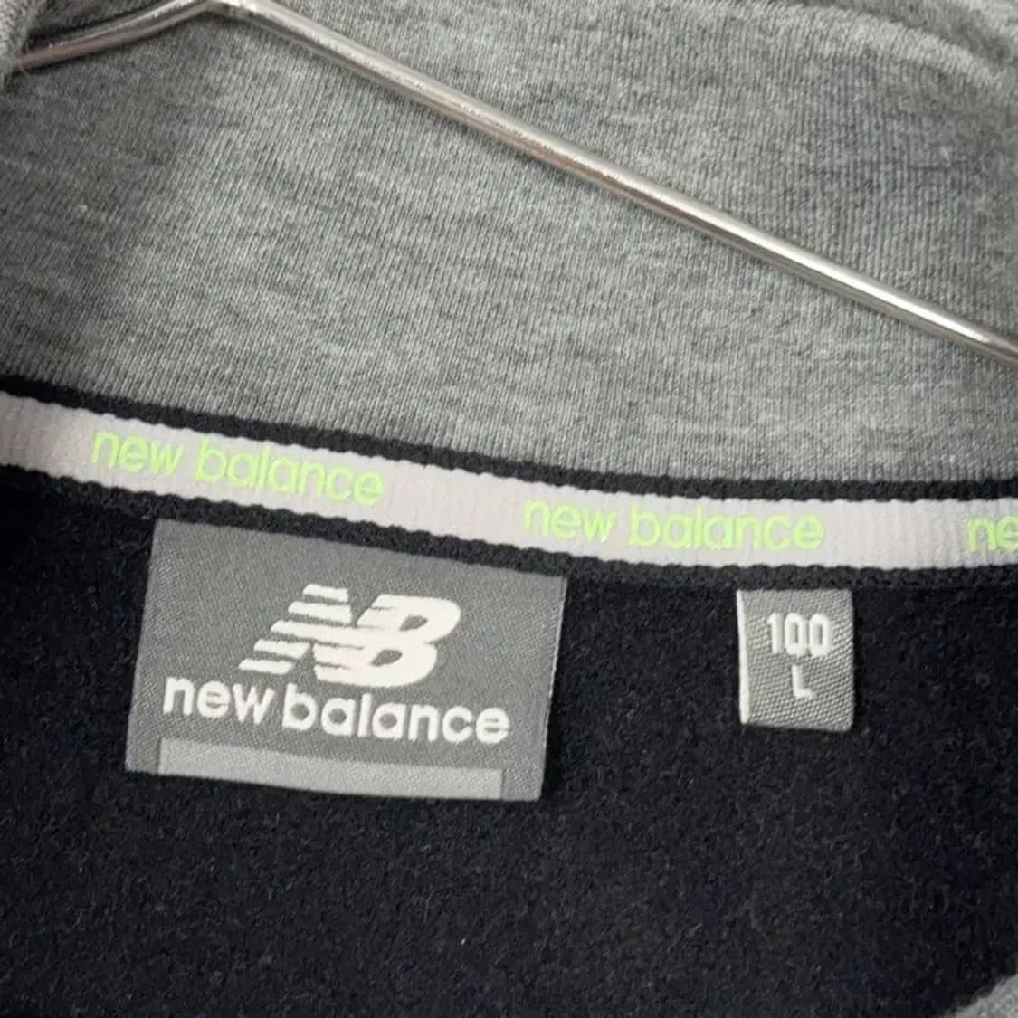 뉴발란스 그레이 기능성 집업 저지 L 상품이미지3