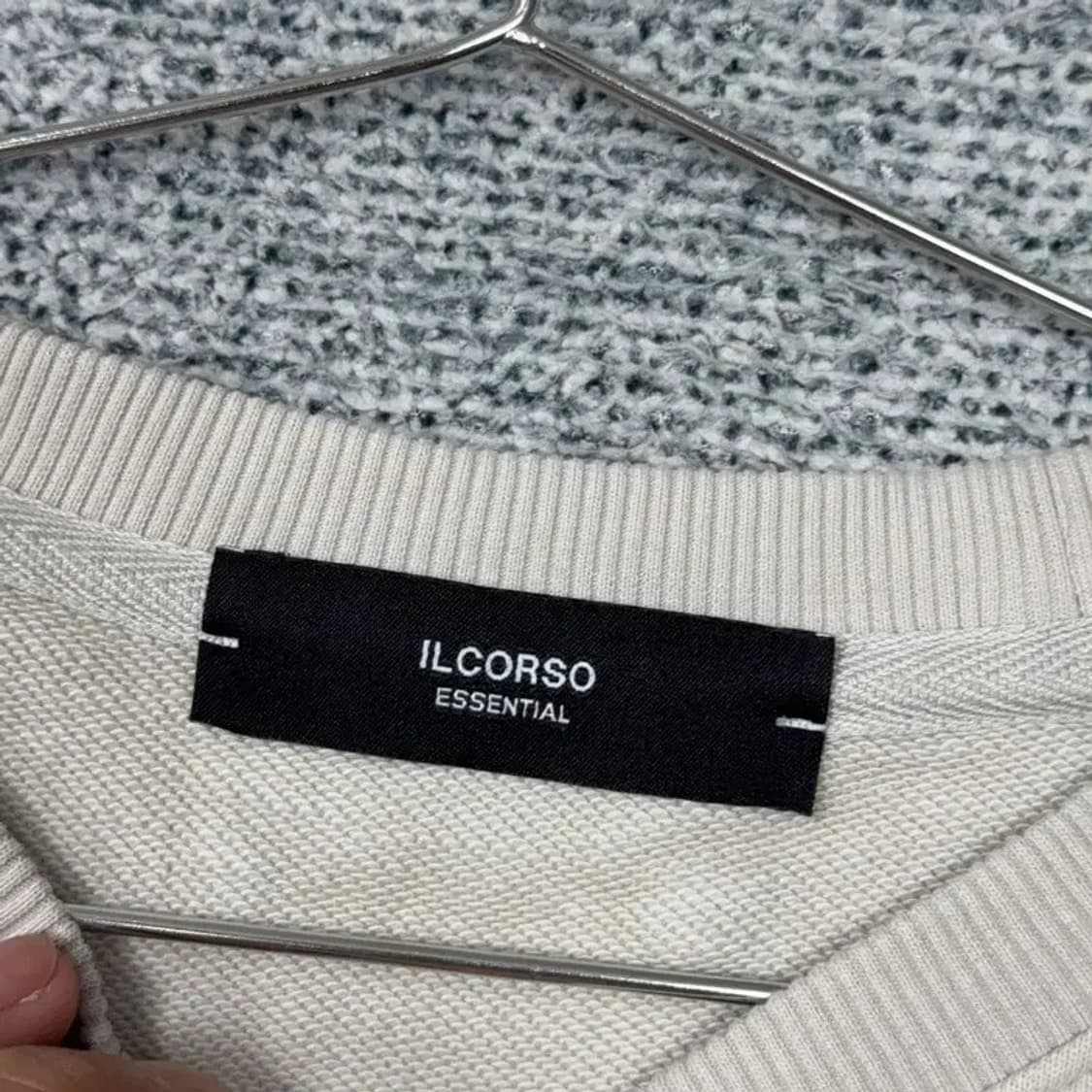 일꼬르소 크림 베이지 캐주얼 맨투맨 105 상품이미지4