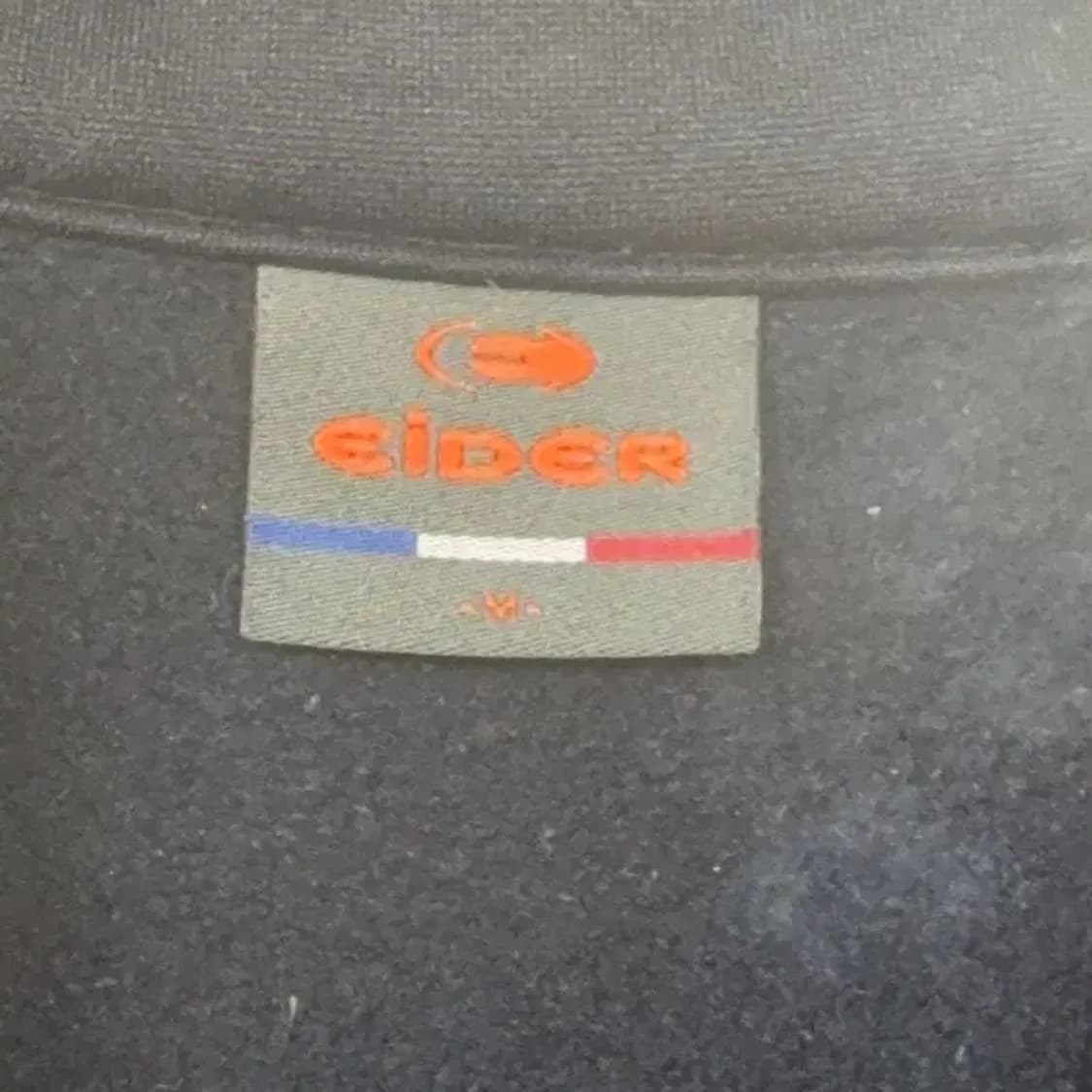 아이더 네이비 로고 기능성 반집업 긴팔티 M 상품이미지3