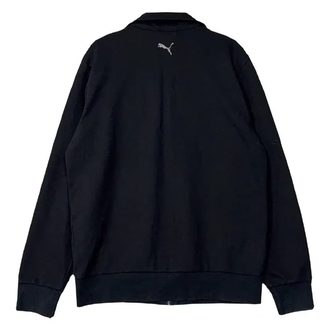 푸마 블랙 로고 기능성 트랙탑 집업 저지 M 상품이미지2