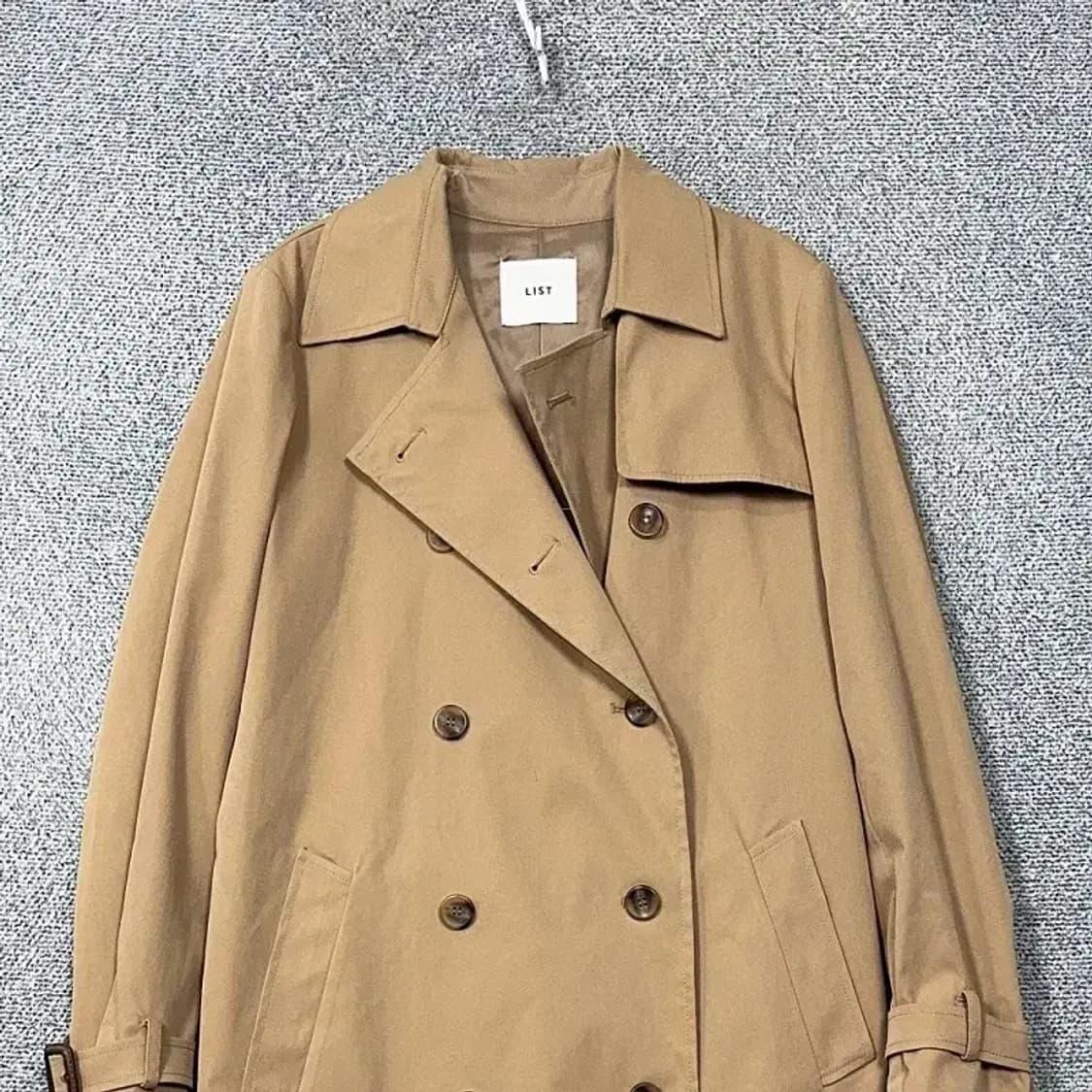 리스트 베이지 여성 클래식 벨티드 트렌치 코트 55 상품이미지3