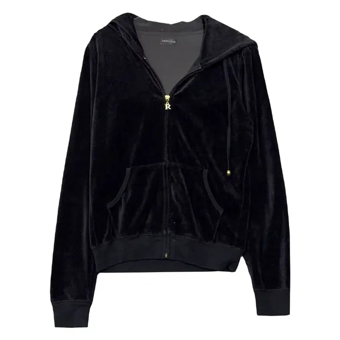 레노마 블랙 빈티지 벨벳 후드 집업 95 상품이미지1