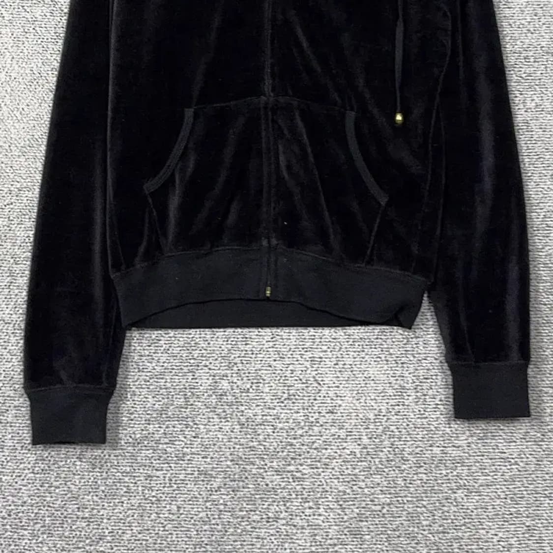 레노마 블랙 빈티지 벨벳 후드 집업 95 상품이미지4