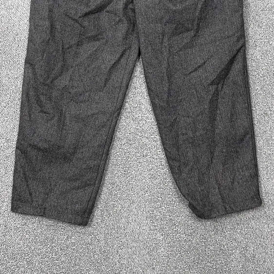 비슬로우 벌룬핏 그레이 울 벨티드 슬랙스 32 상품이미지4