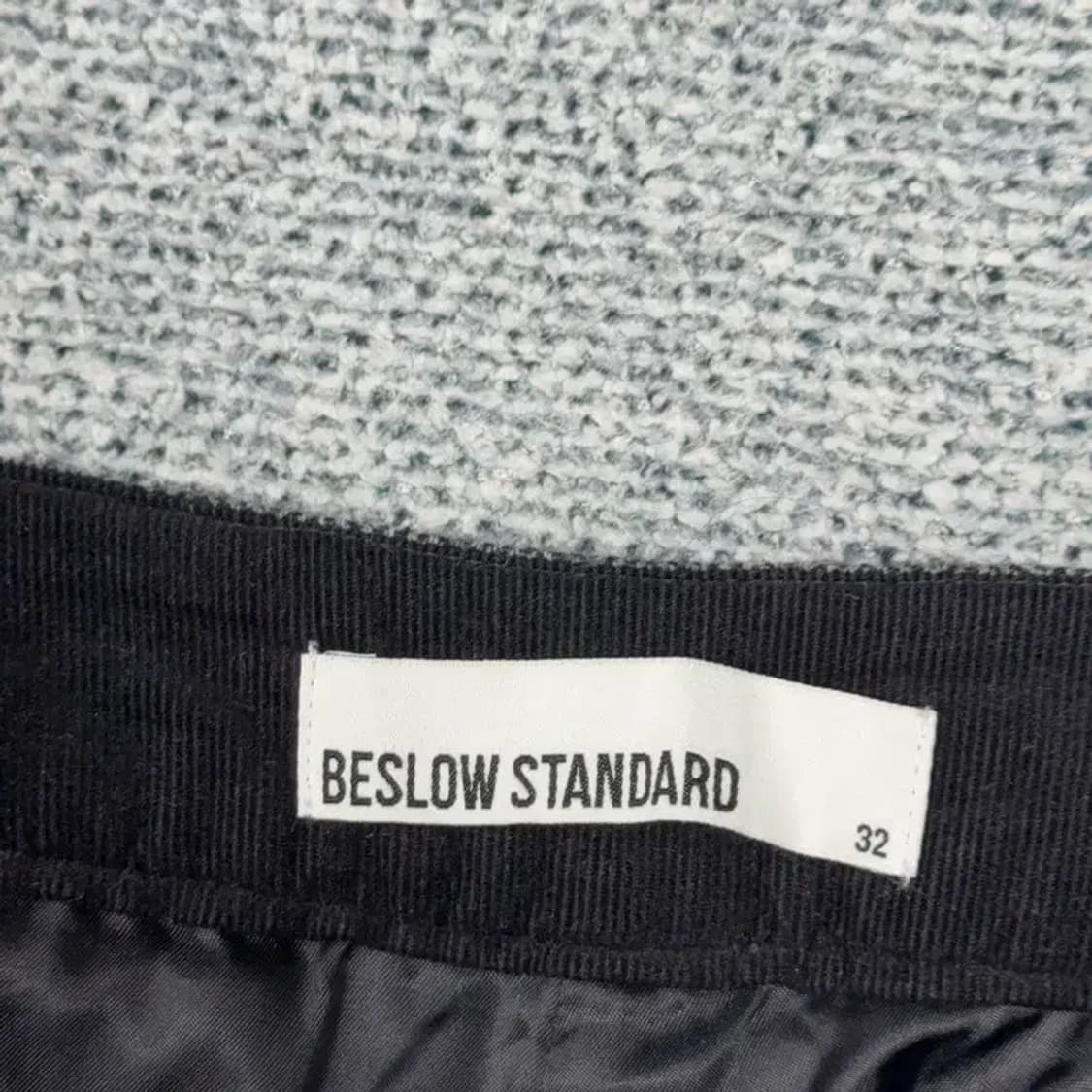 비슬로우 벌룬핏 그레이 울 벨티드 슬랙스 32 상품이미지5