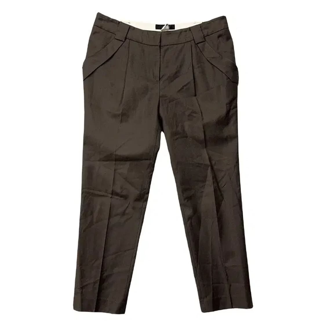 시스템 캐시미어 울 브라운 한섬 여성 슬랙스 67 상품이미지1