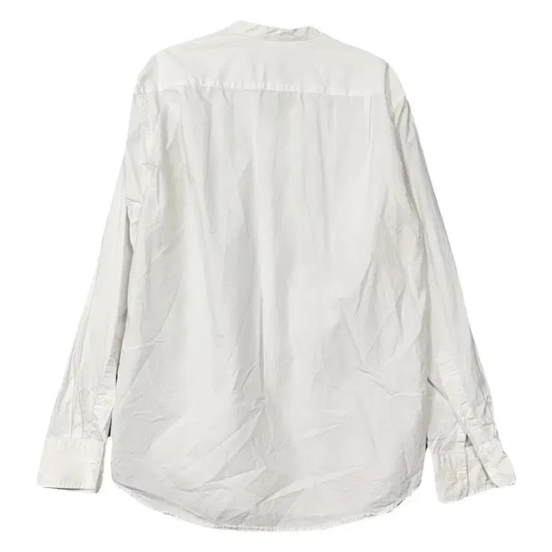 유니클로 화이트 캐주얼 차이나넥 셔츠 L 상품이미지2