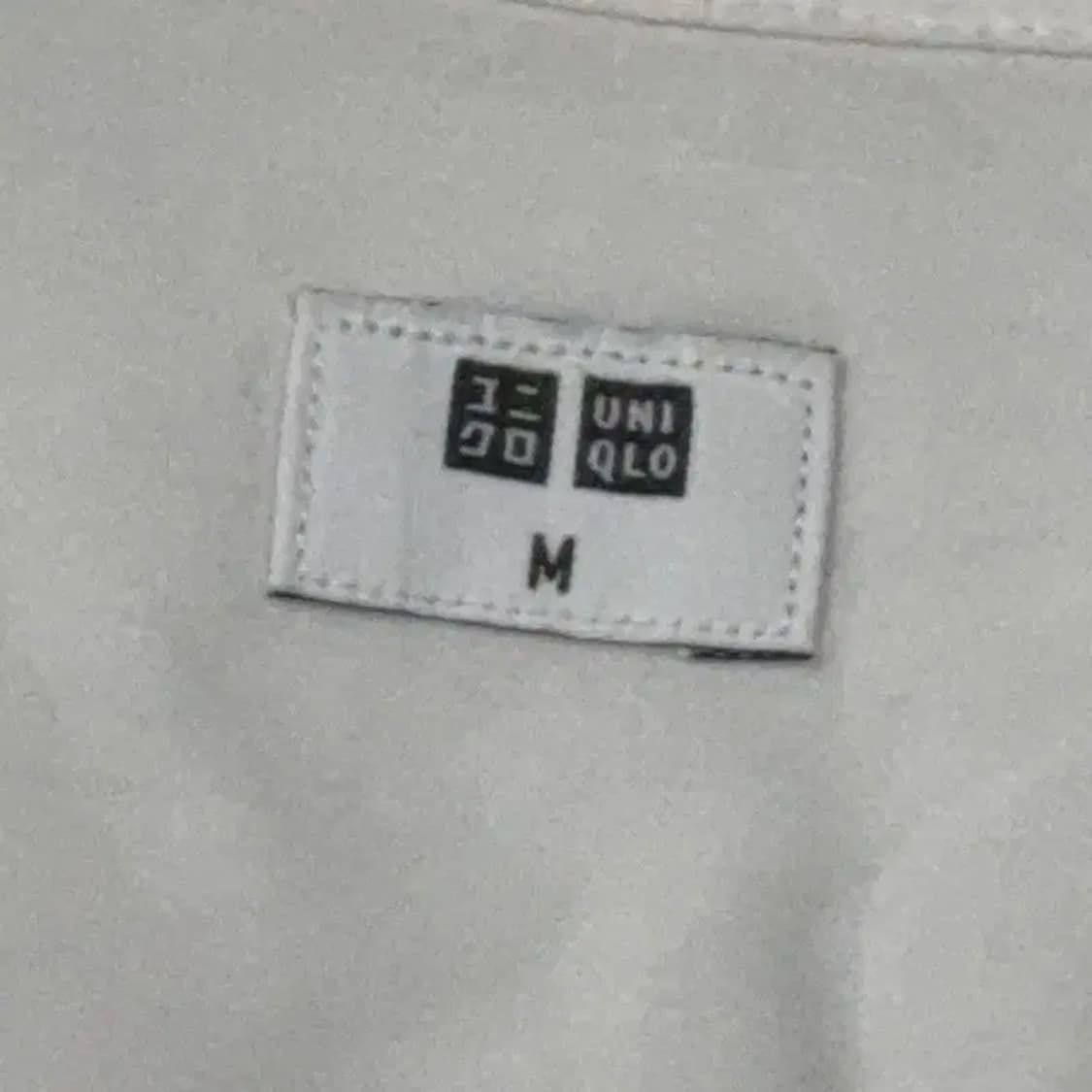 유니클로 화이트 캐주얼 차이나넥 셔츠 L 상품이미지3