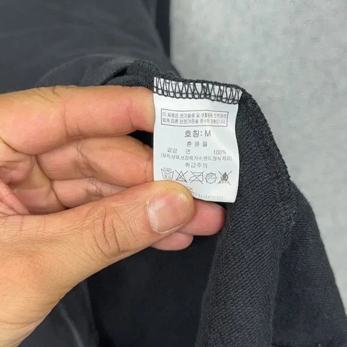 그루브라임 로고 프린팅 슬리브 블랙 긴팔 티 M 상품이미지4