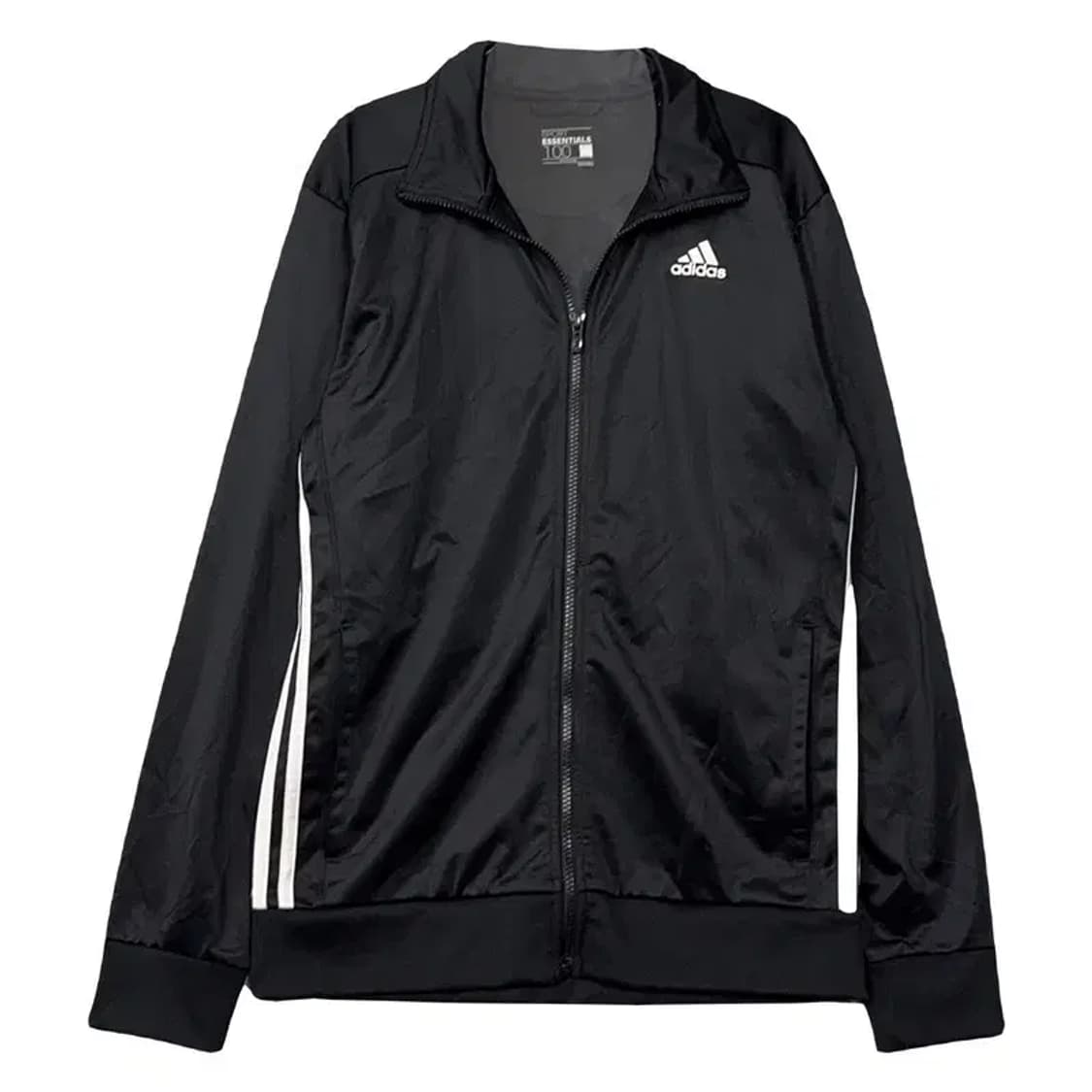 아디다스 블랙 로고 남성 집업 저지 100 상품이미지1