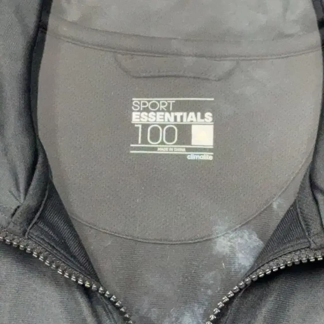 아디다스 블랙 로고 남성 집업 저지 100 상품이미지5