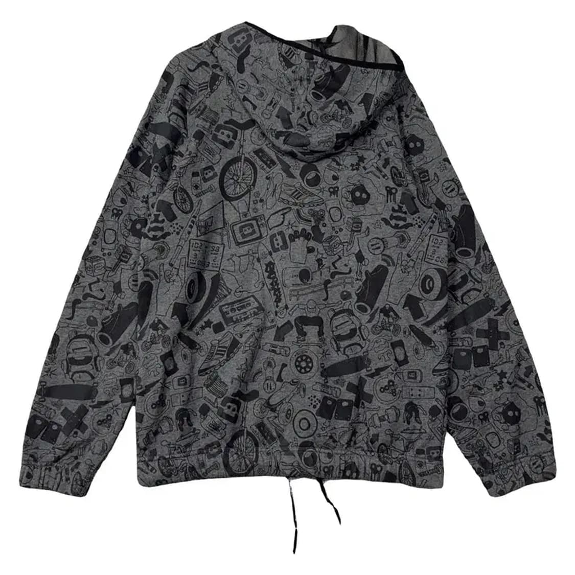 아디다스 빈티지 패턴 그레이 후드티 095 상품이미지2