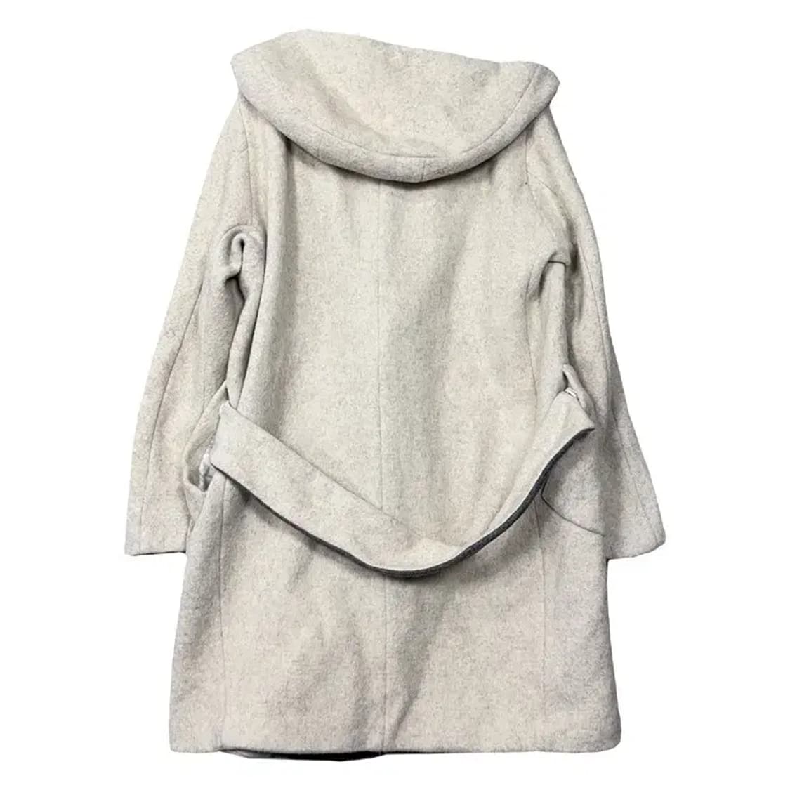 듀엘 크림 클래식 울 후드 코트 55 상품이미지2