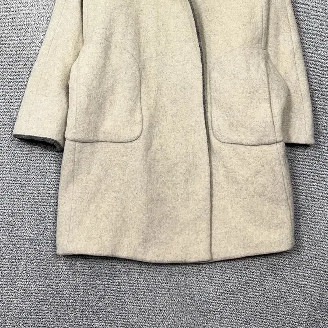 듀엘 크림 클래식 울 후드 코트 55 상품이미지4