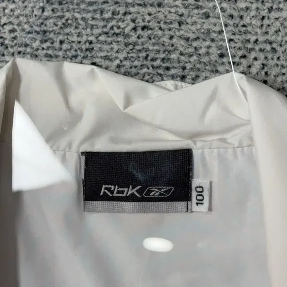 리복 화이트 핑크 기능성 집업 자켓 100 상품이미지3