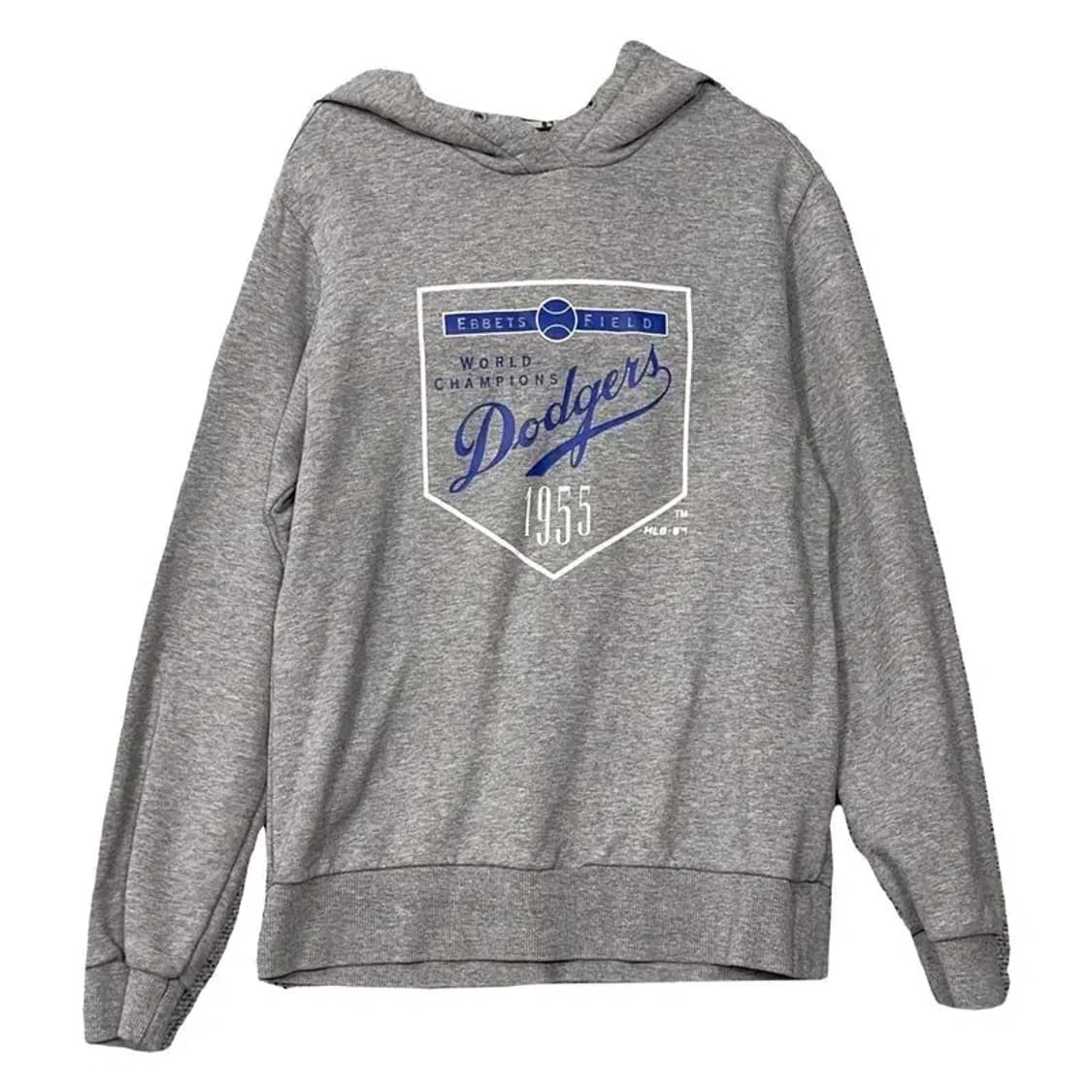 엠엘비 LA 다저스 로고 프린팅 라이트 그레이 후드티 85 상품이미지1