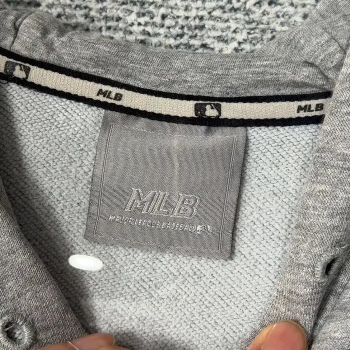 엠엘비 LA 다저스 로고 프린팅 라이트 그레이 후드티 85 상품이미지3