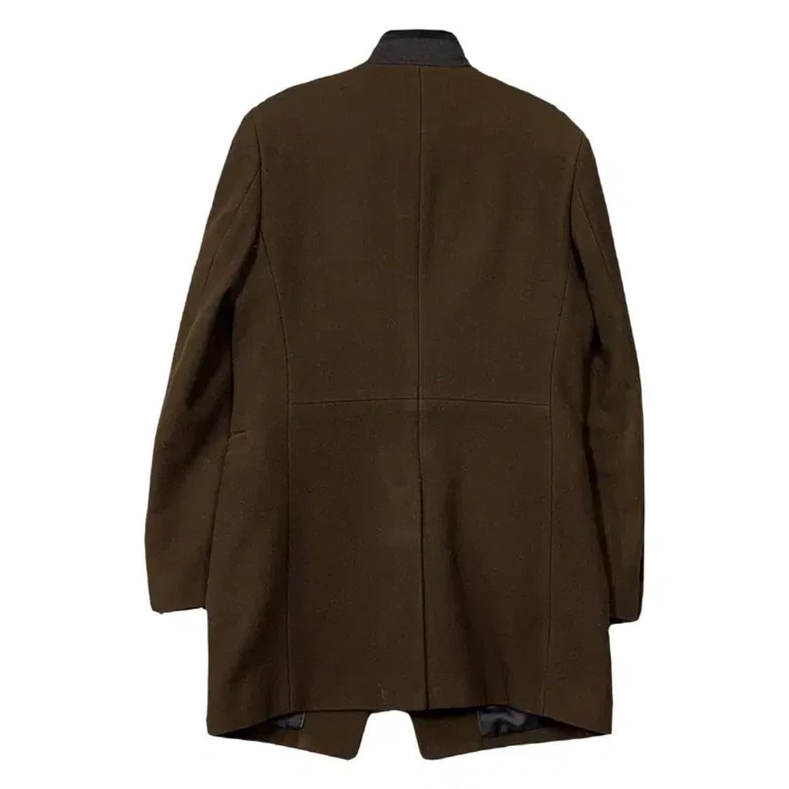 코모도 브라운 클래식 버튼 울 코트 95 상품이미지2