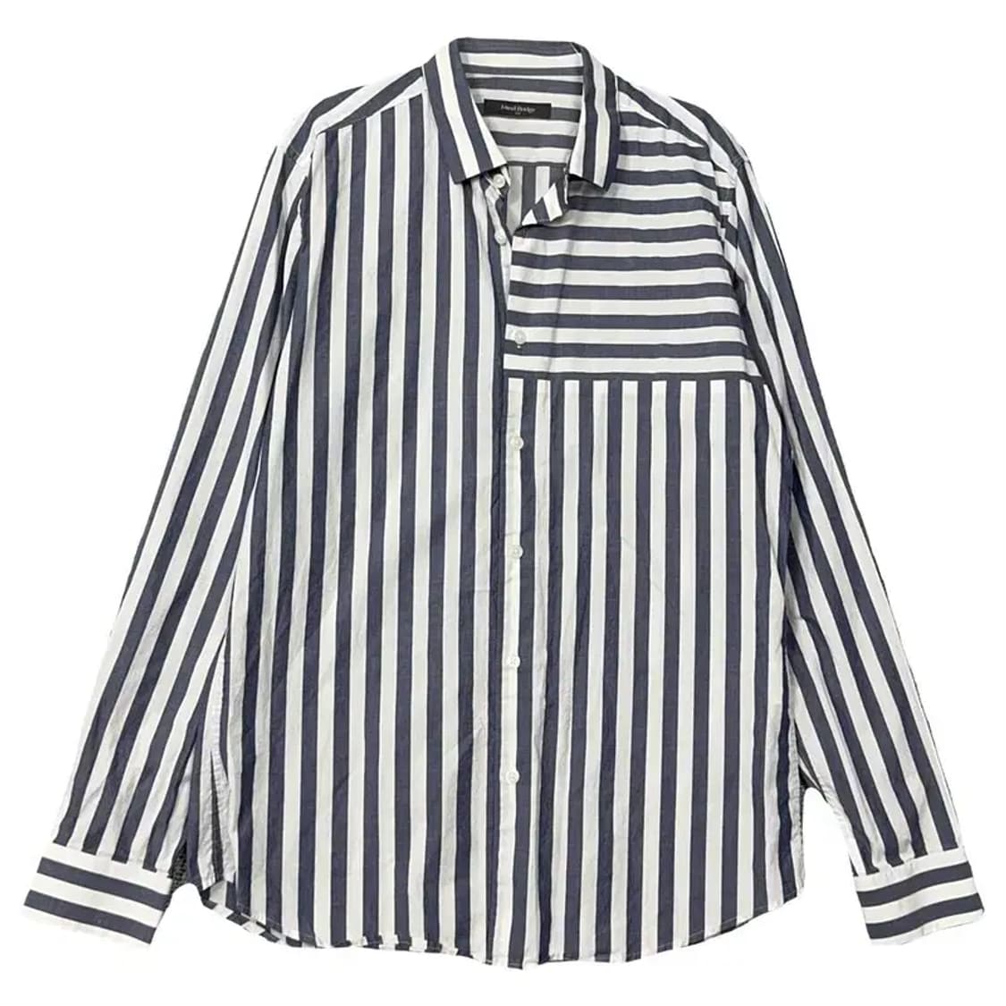 마인드브릿지 스트라이프 블루 셔츠 100 상품이미지1