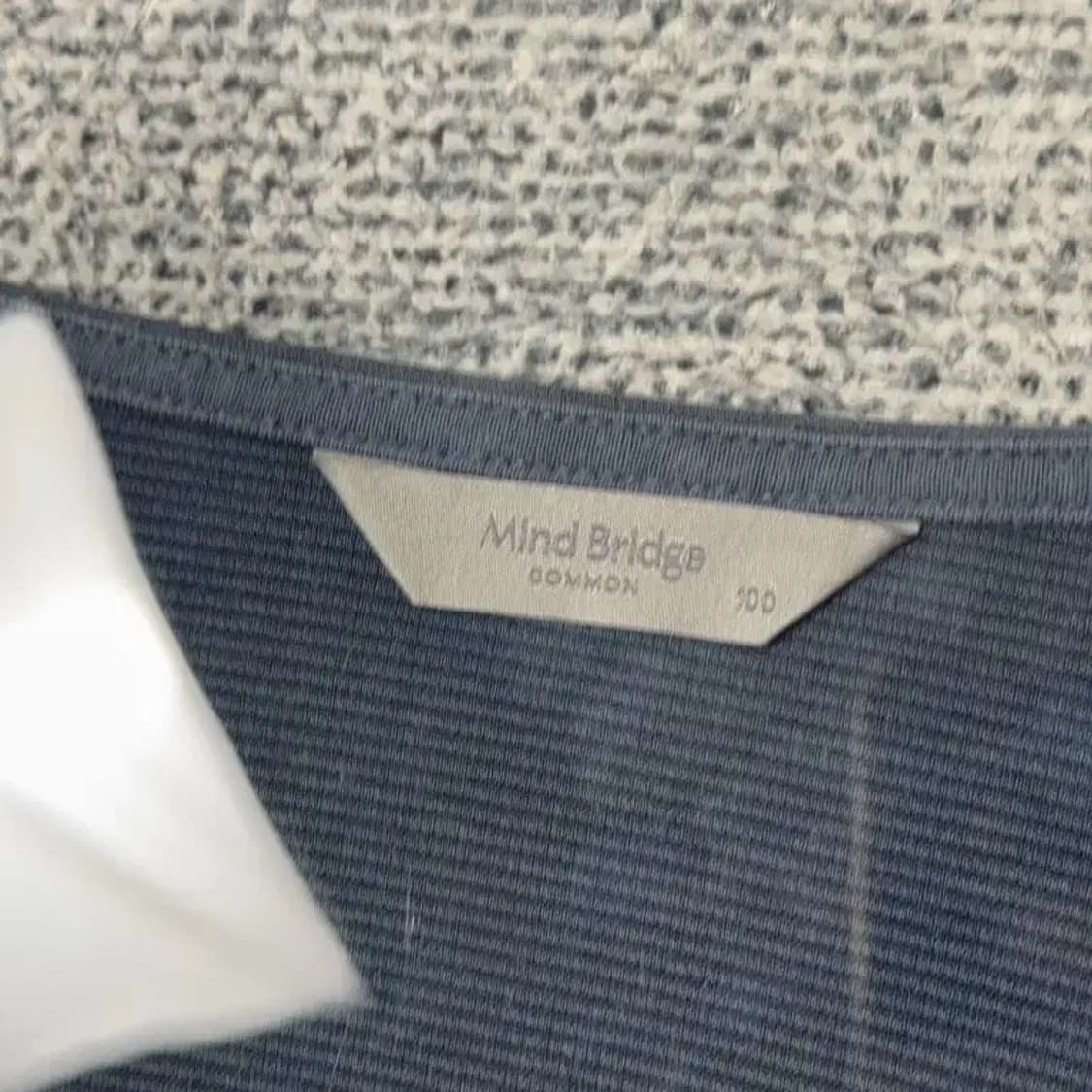 마인드브릿지 네이비 캐주얼 긴팔 티 100 상품이미지3
