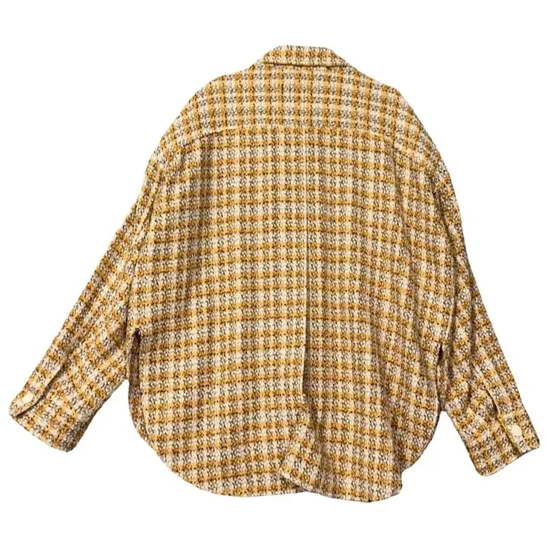 시스템 체크 옐로우 오버핏 트위드 자켓 82-94-160 상품이미지2