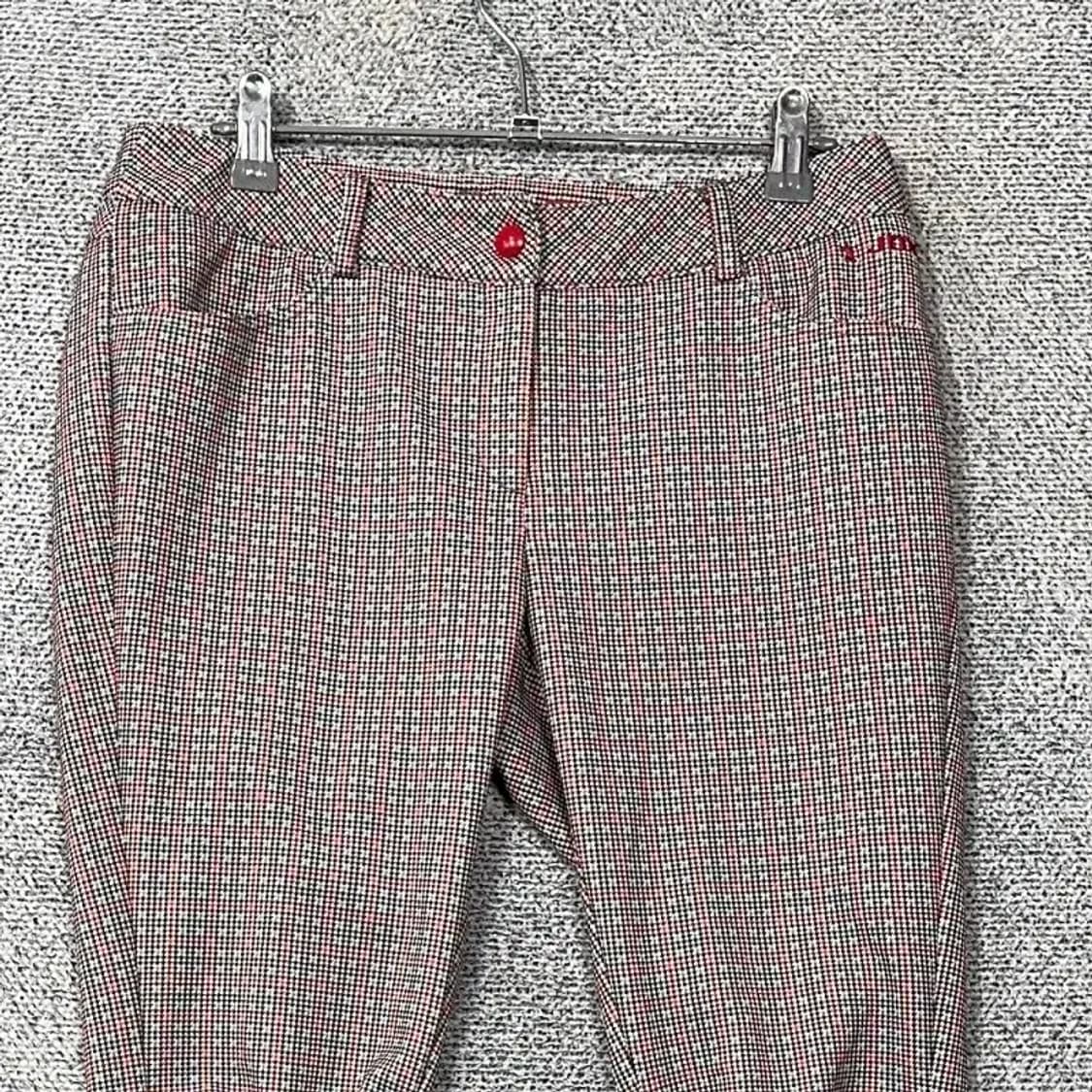 JDX 체크 베이지 골프 기능성 바지 70 상품이미지3