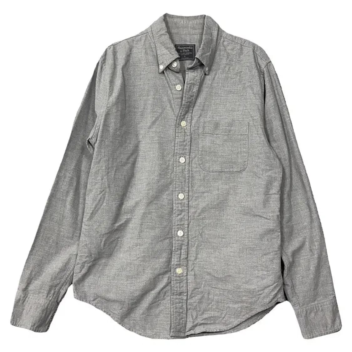 아베크롬비 라이트 그레이 캐주얼 포켓 셔츠 S 상품이미지1