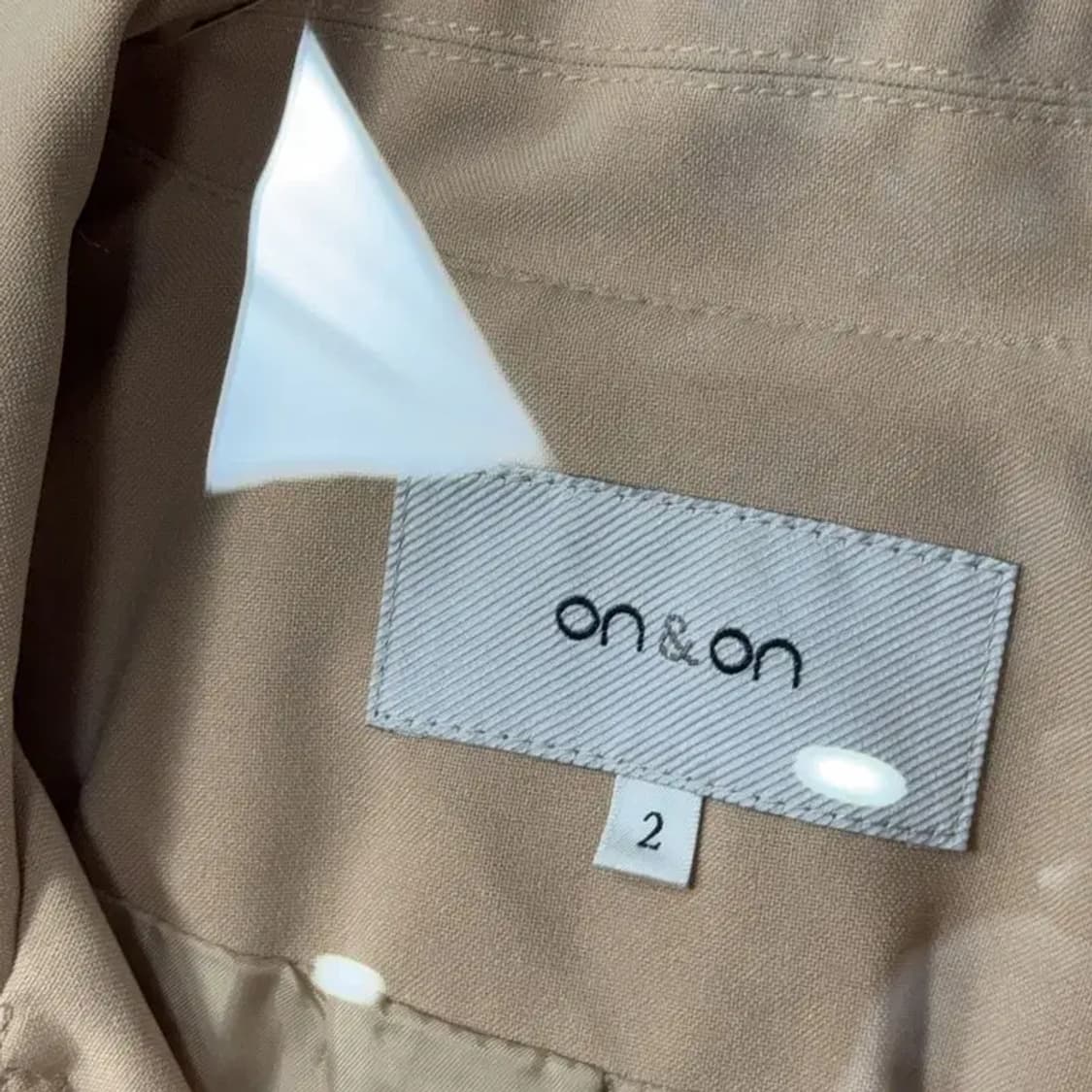 온앤온 베이지 여성 클래식 트렌치 코트 2 상품이미지6
