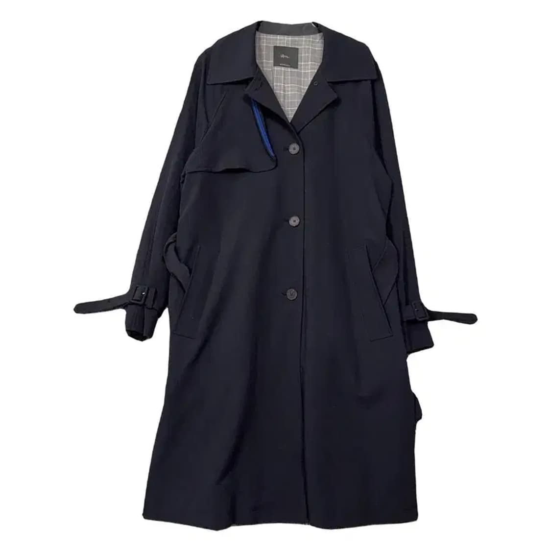 로엠 네이비 여성 클래식 벨티드 트렌치 코트 85-95-160 상품이미지1