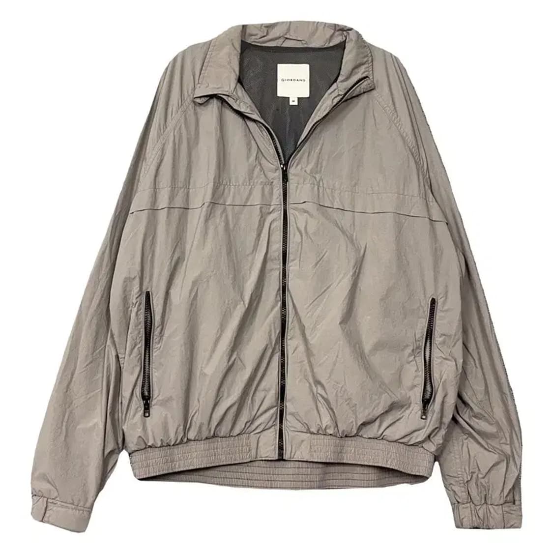 지오다노 베이지 남성 오버핏 나일론 자켓 M 상품이미지1