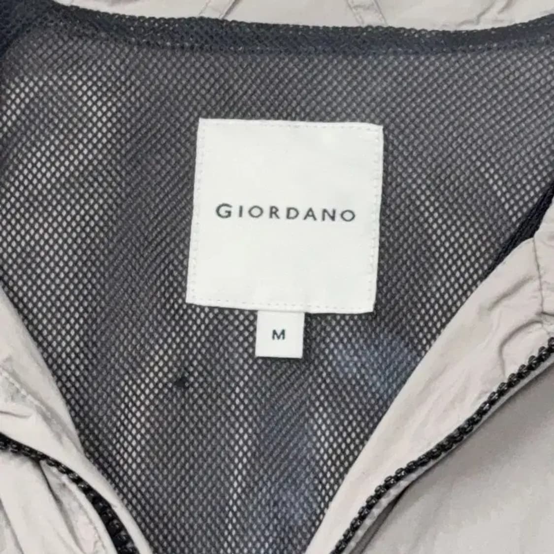 지오다노 베이지 남성 오버핏 나일론 자켓 M 상품이미지3