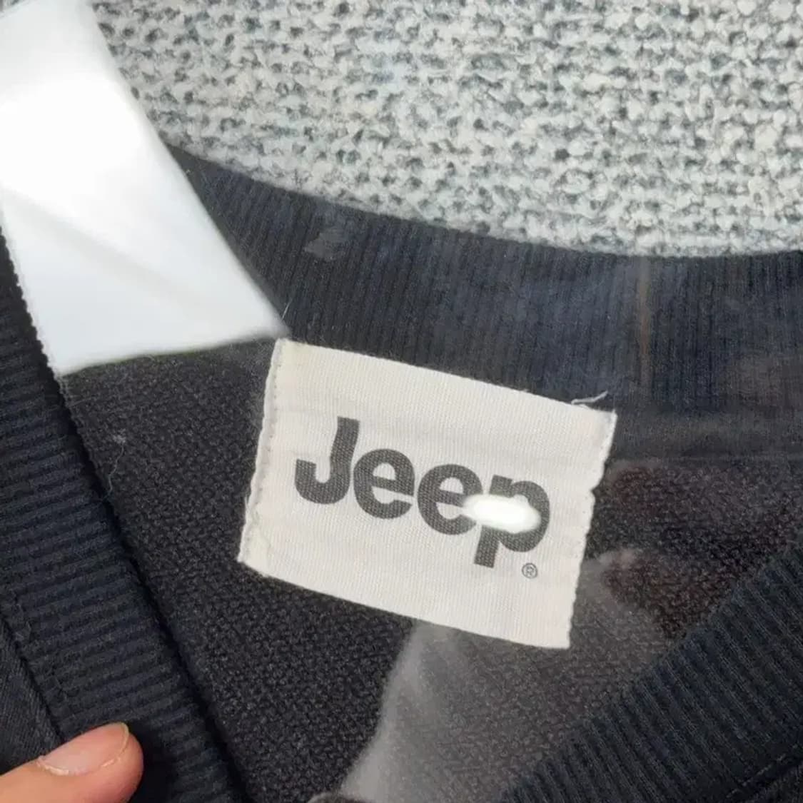 지프 프린팅 블랙 맨투맨 L(100) 상품이미지3