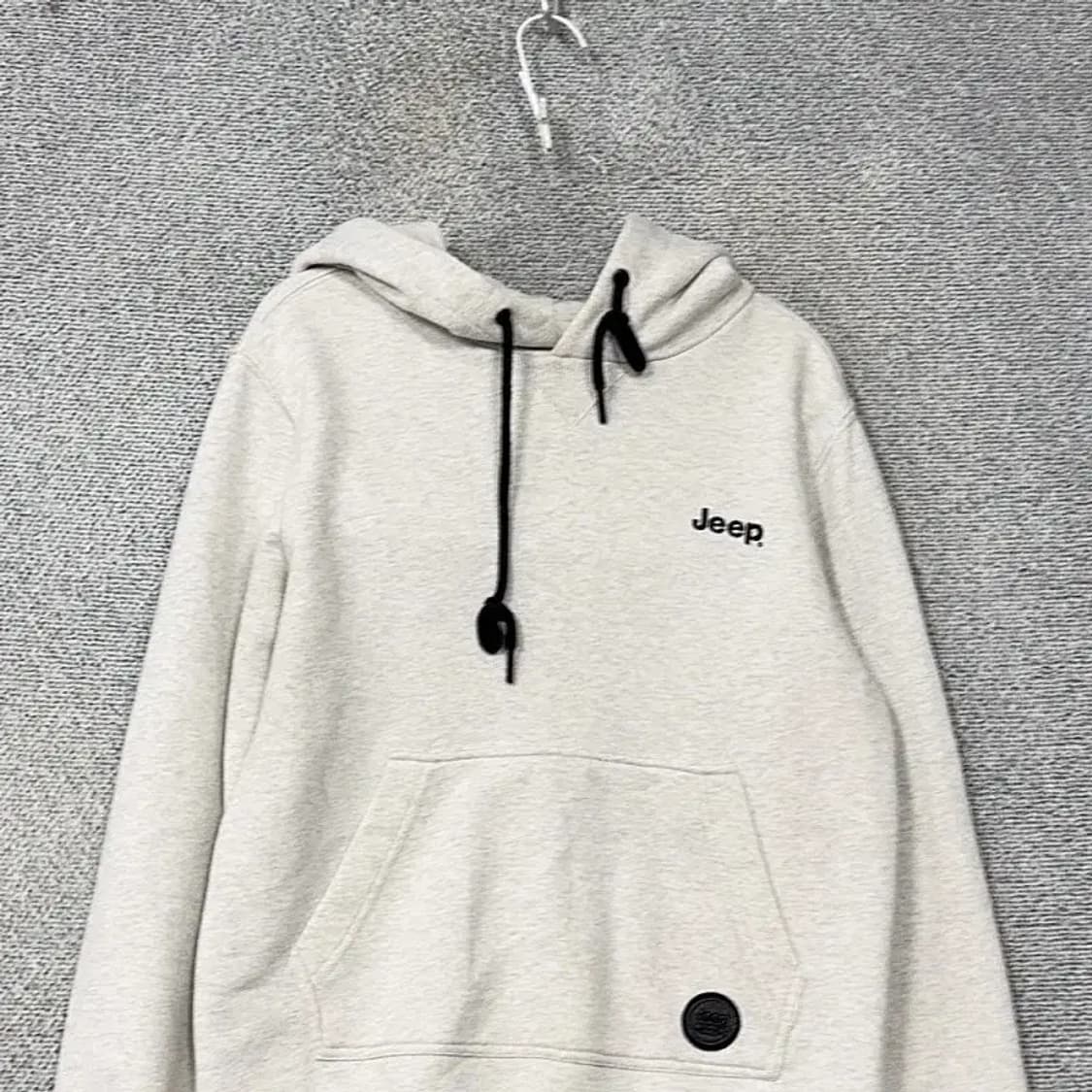 지프 라이트 그레이 로고 후드티 S(90) 상품이미지3