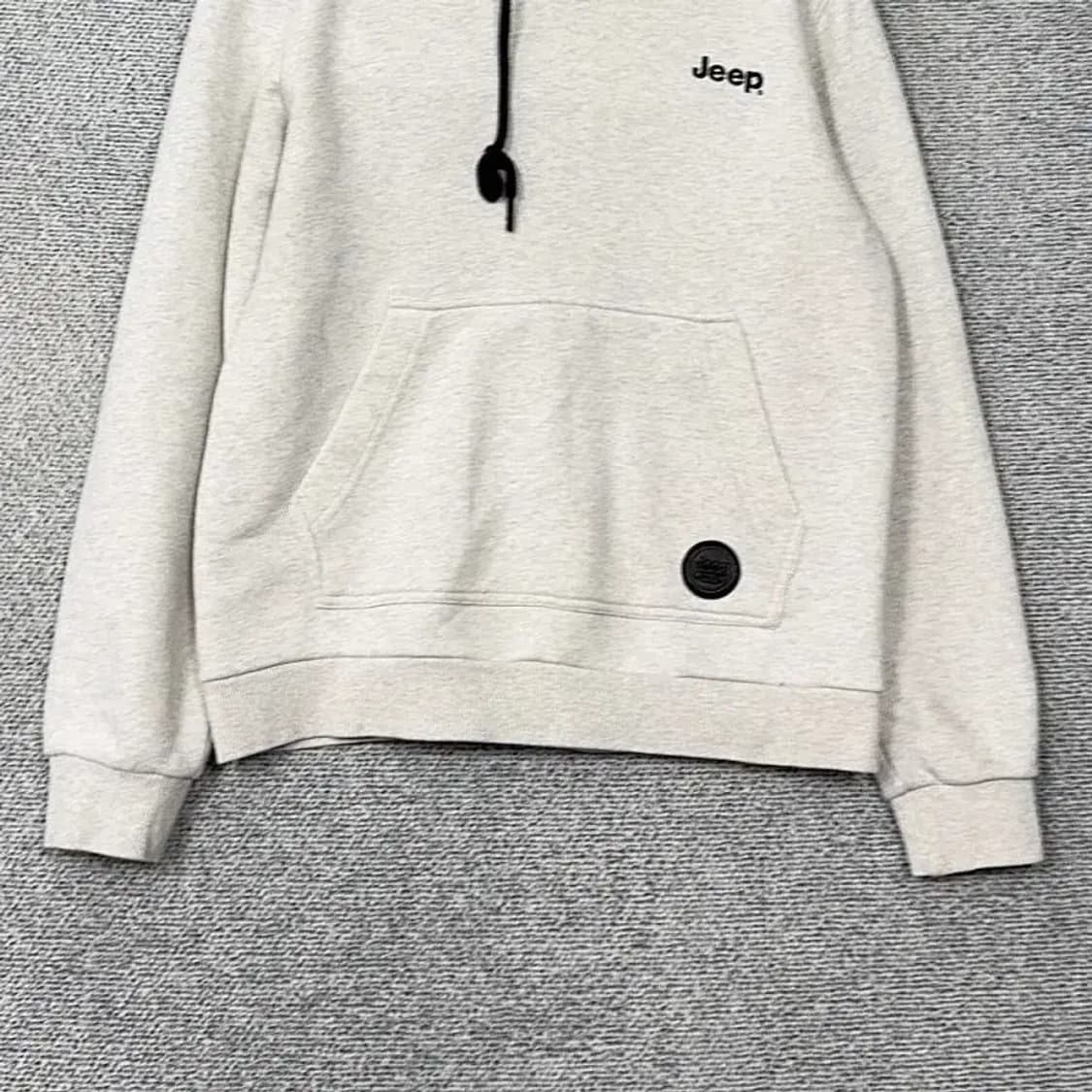 지프 라이트 그레이 로고 후드티 S(90) 상품이미지4