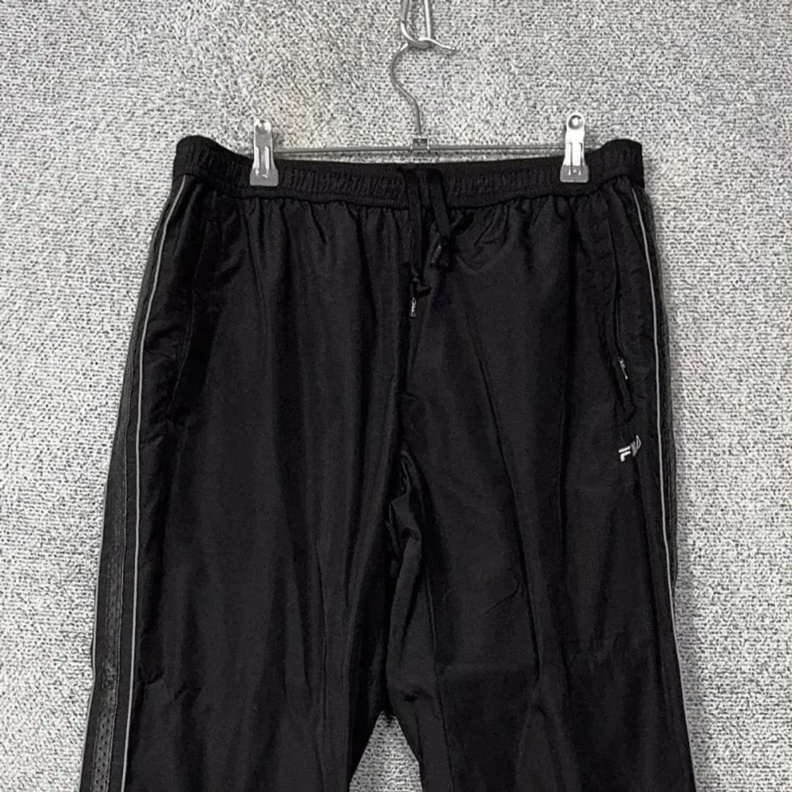 휠라 블랙 기능성 우븐 운동바지 95(L) 상품이미지3