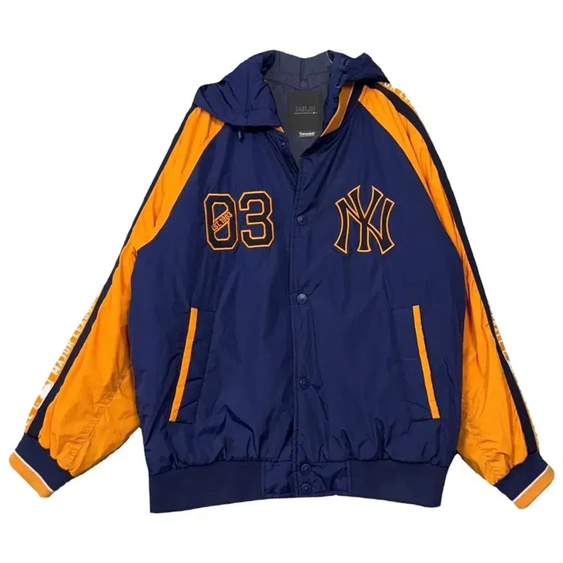MLB 뉴욕양키즈 빅로고 후드 바람막이 100 상품이미지1