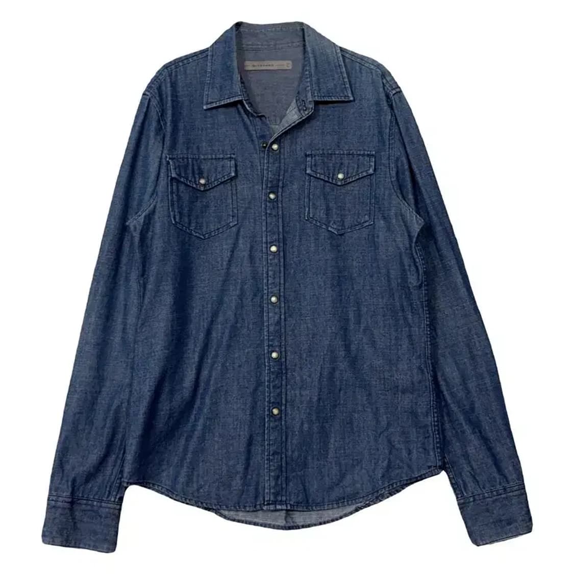 지오다노 투포켓 데님 셔츠 L 상품이미지1