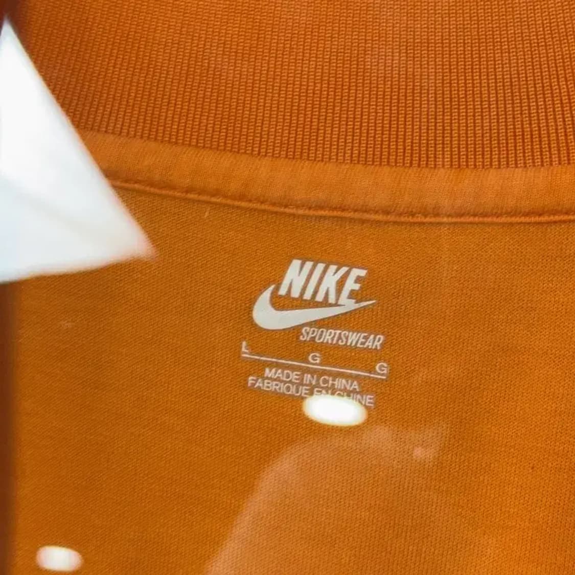 나이키 오렌지 투톤 기능성 집업 저지 L 상품이미지3